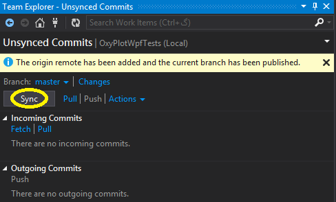 مراحل ارسال یک پروژهی Visual Studio به GitHub github07