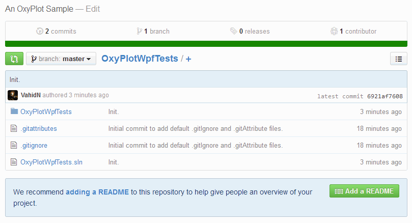 مراحل ارسال یک پروژهی Visual Studio به GitHub github13